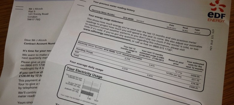 Tying up a few loose ends – Your Electricity Bill & The Electricity Mix