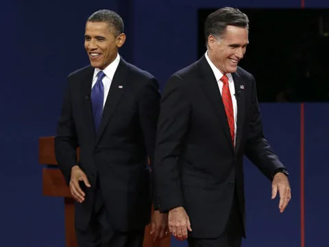 Mr Obama & Mr Romney meet