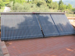 solar thermal, evacuated tube solar collectors