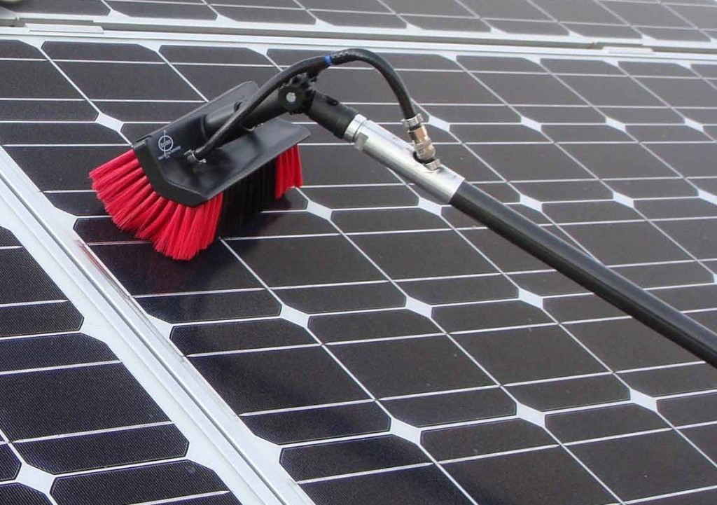 Cleaning solar panels