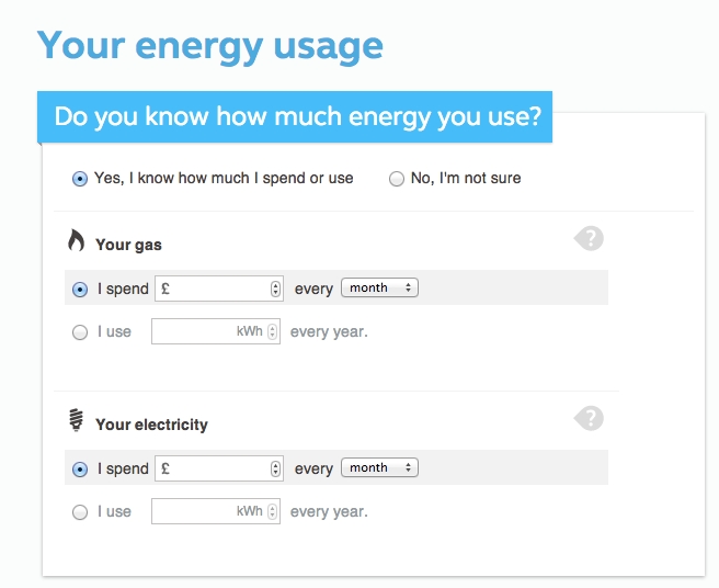 uswitch - energy usage