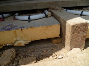 Insulating a timber floor