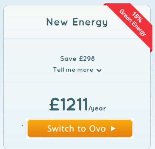 Get a quote on www.ovoenergy.com