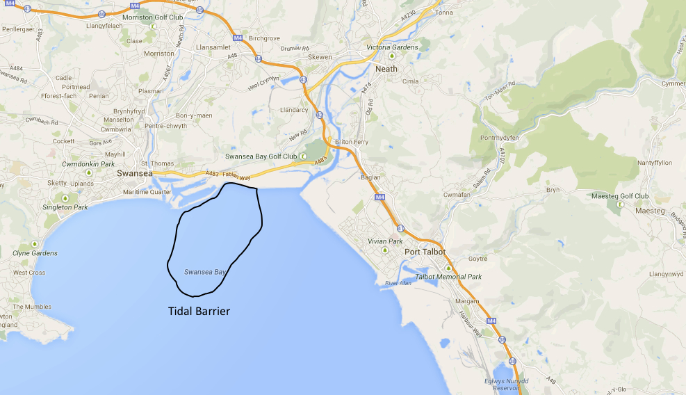Proposed Tidal Lagoon Power Plant