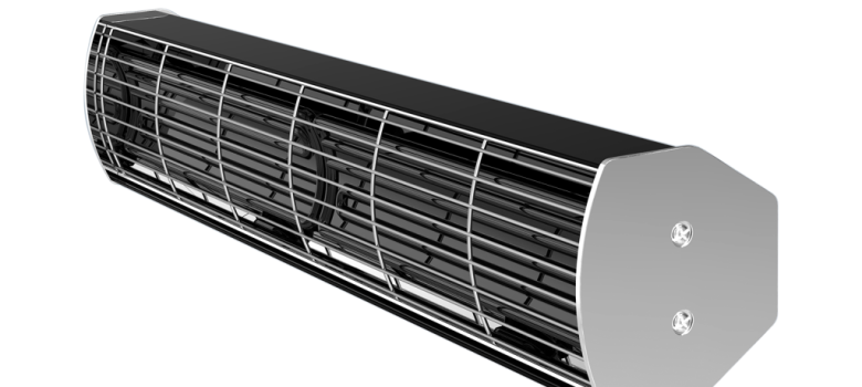 Heating commercial premises with infrared