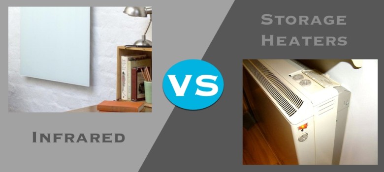 Comparing infrared heating with storage heaters